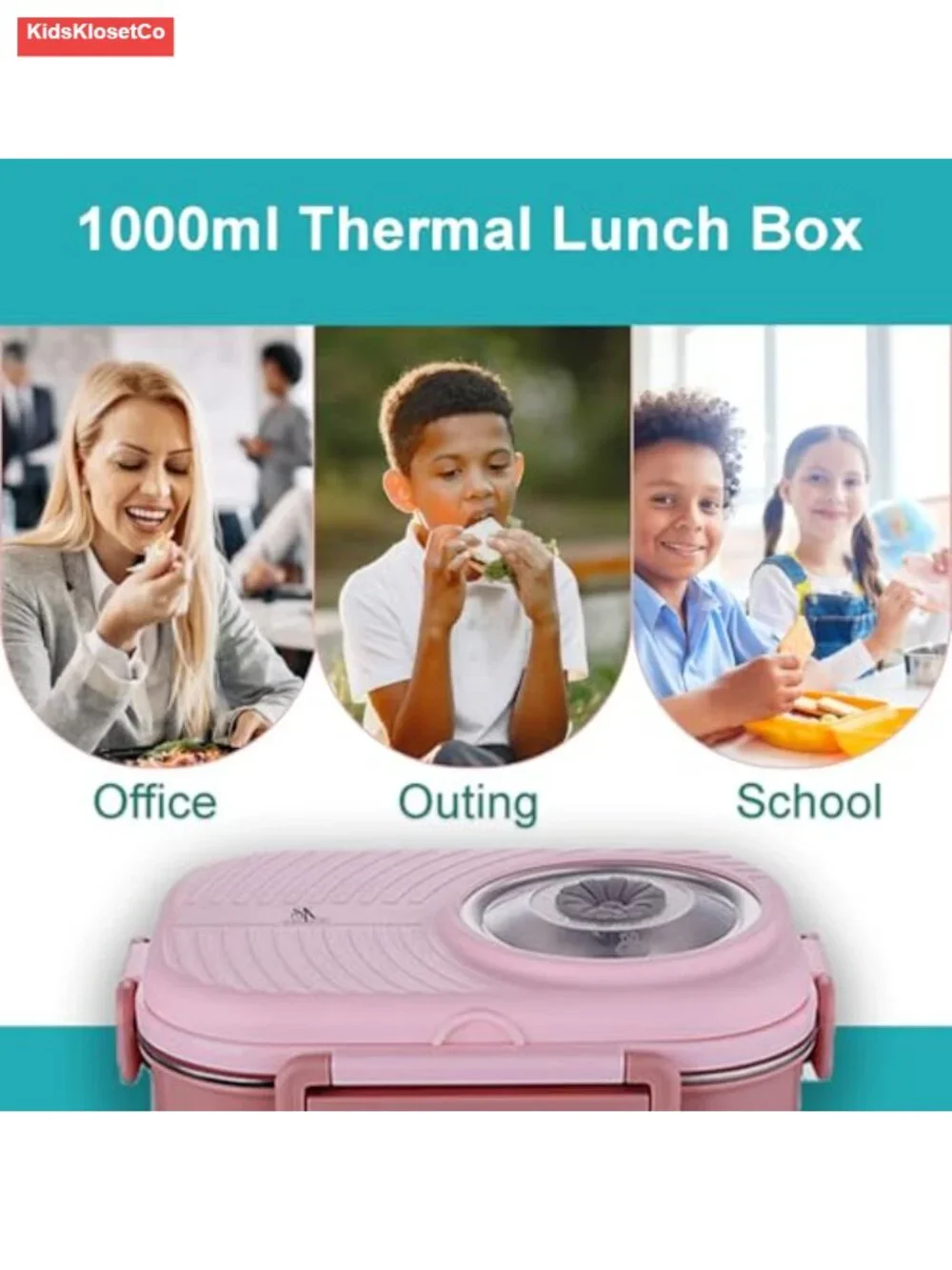 Leakproof Stainless Steel Bento Box Lunch Set with Bag, 3 Compartments, Soup